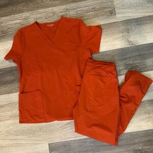 Women's Mandala Rust Scrub Set